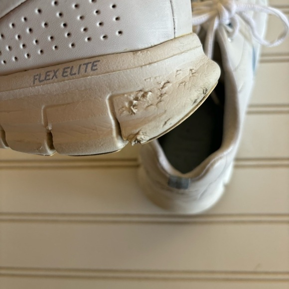 Skechers Flex Elite memory foam White Comfort Glitter womens size 9 Sneakers - Picture 5 of 10
